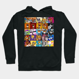 25 MOULE Characters Collage Hoodie